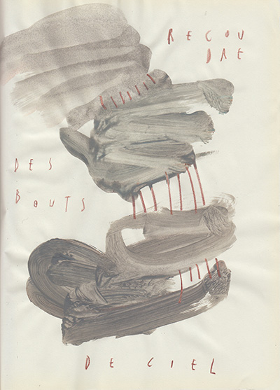 recoudre des bouts de ciel, 25 x 18,5 cm